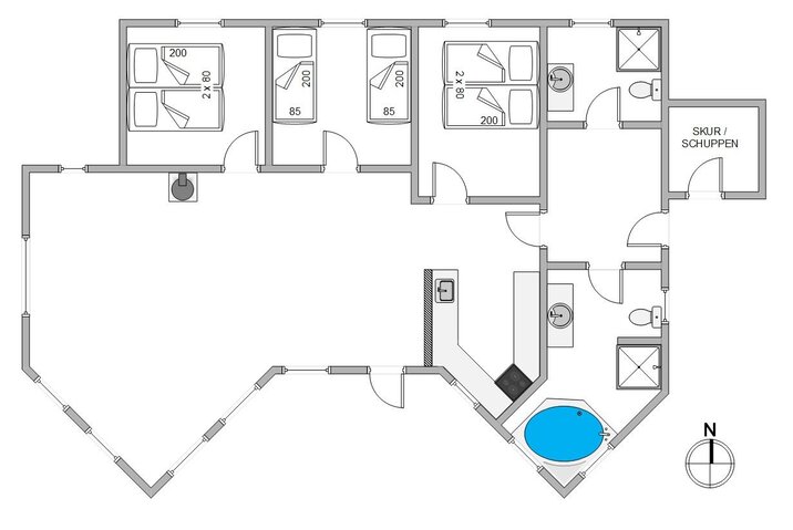 Sommerhus A1340 på P Chr Dahls Vej 28, Bjerregård - Billede #13