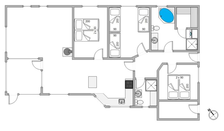 Ferienhaus A1429 in Auroravej 5 B, Bjerregård - Bild #13