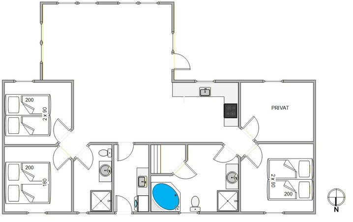 Sommerhus A1688 på Redningsvejen 29A, Nymindegab - Billede #5