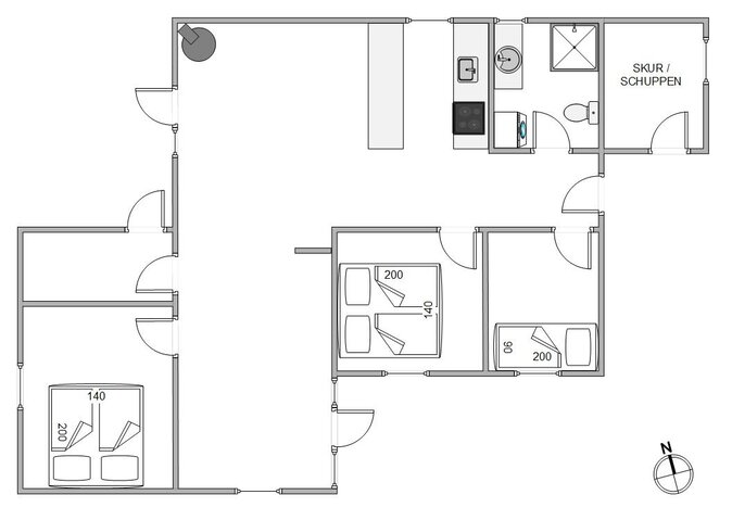 Sommerhus A1712 på Auroravej 14, Bjerregård - Billede #13