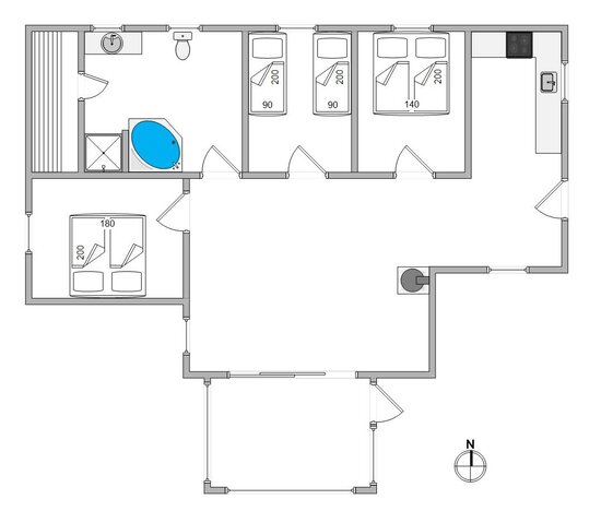 Sommerhus B2156 på Rauhesvej 21, Bjerregård - Billede #13