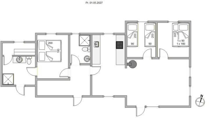 Ferienhaus B2160 in Bjerregårdsvej 388, Bjerregård - Bild #5