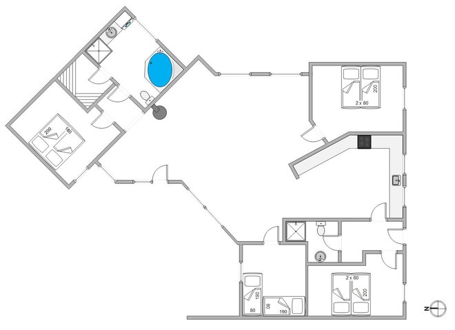 Sommerhus B2185 på Humlegårdsvej 22, Bjerregård - Billede #13