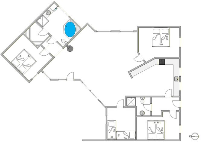 Ferienhaus B2185 in Humlegårdsvej 22, Bjerregård - Bild #13