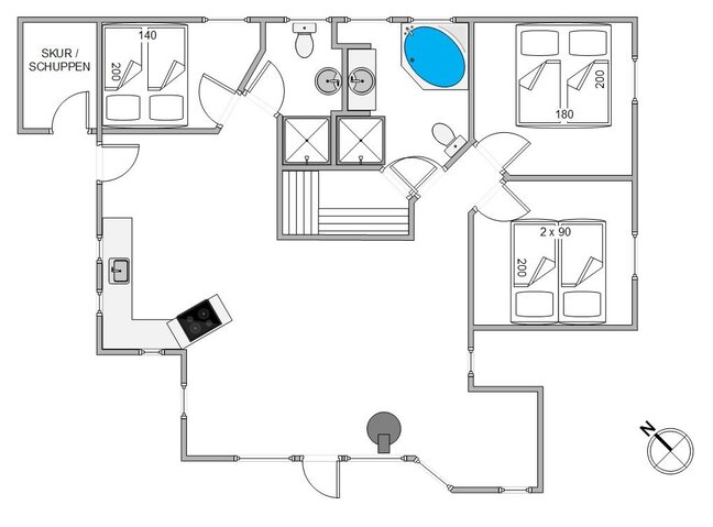 Ferienhaus B2188 in Bjerregårdsvej 62B, Bjerregård - Bild #13