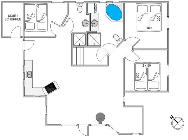 Ferienhaus B2188 in Bjerregårdsvej 62B, Bjerregård - Bild #13