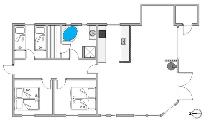 Sommerhus B2196 på Humlegårdsvej 6, Bjerregård - Billede #13