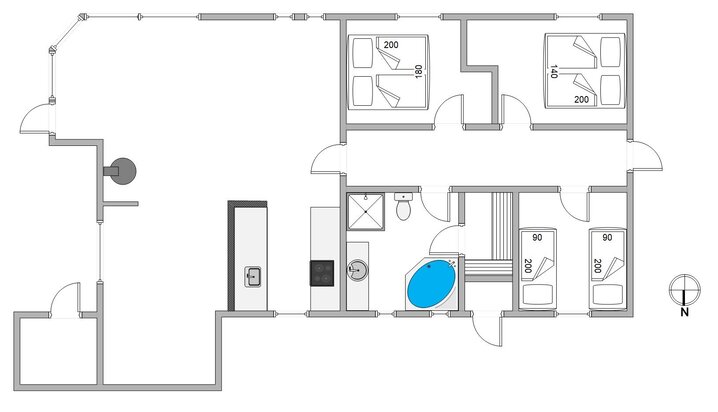 Ferienhaus B2243 in Humlegårdsvej 4C, Bjerregård - Bild #13