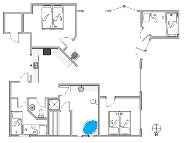 Ferienhaus B2264 in Bjerregårdsvej 376, Bjerregård - Bild #13