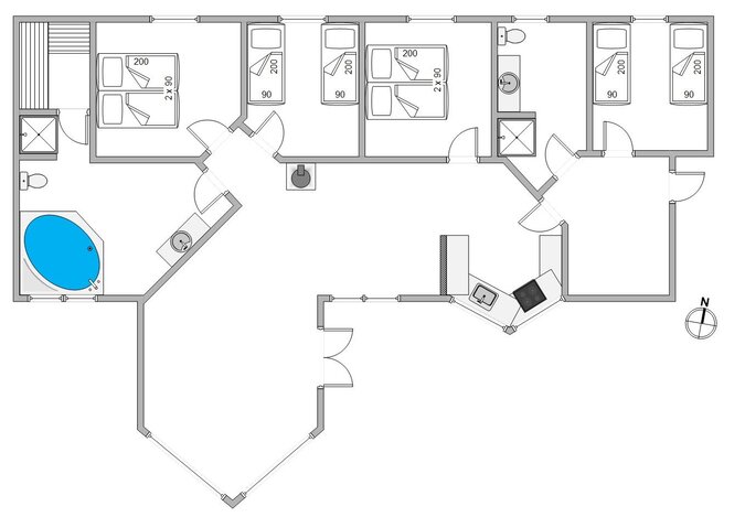 Sommerhus B2353 på Humlegårdsvej 7, Bjerregård - Billede #13