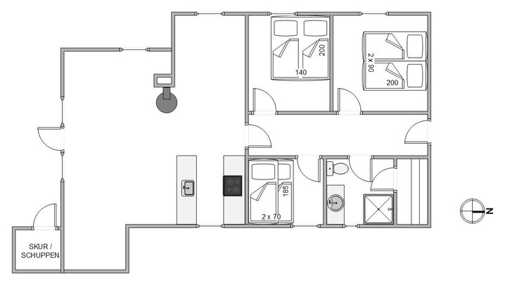 Ferienhaus B2390 in Bjerregårdsvej 104, Bjerregård - Bild #13