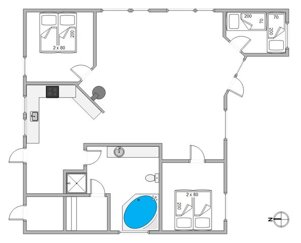 Ferienhaus B2397 in Humlegårdsvej 4F, Bjerregård - Bild #13