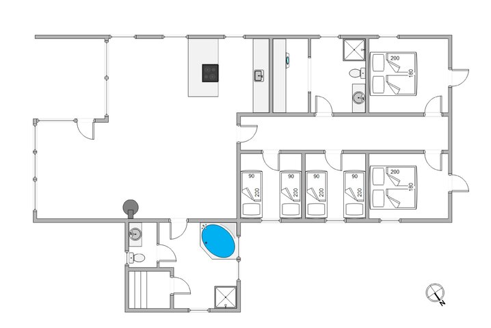Sommerhus B2412 på Midtvej 14, Bjerregård - Billede #5