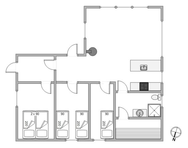 Ferienhaus B2488 in Bjerregårdsvej 365, Bjerregård - Bild #13