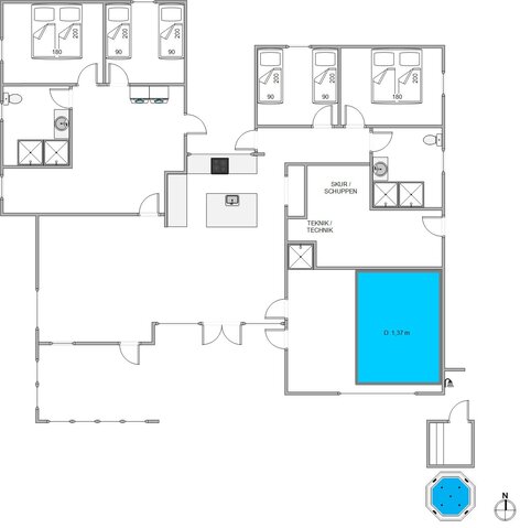 Ferienhaus B2553 in Bjerregårdsvej 283, Bjerregård - Bild #13