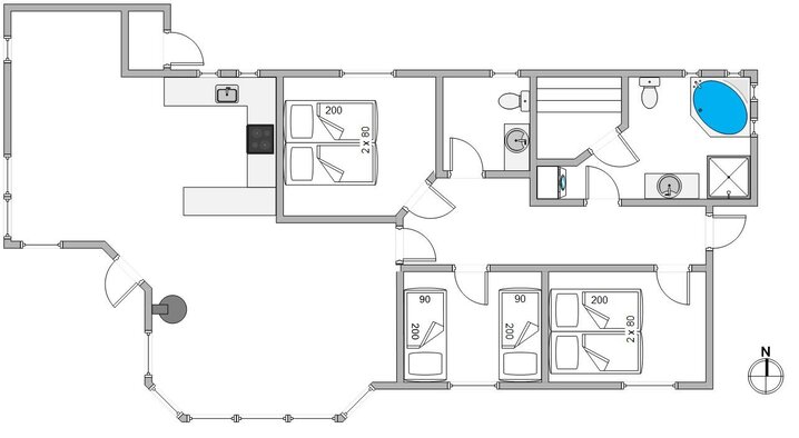 Sommerhus B2604 på Humlegårdsvej 16, Bjerregård - Billede #13