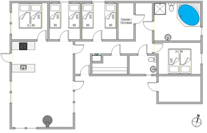 Ferienhaus B2614 in Rauhesvej 36, Bjerregård - Bild #13
