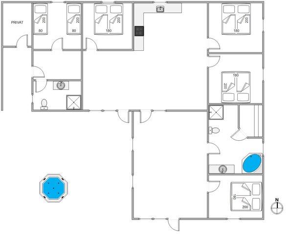 Ferienhaus B2618 in Humlegårdsvej 46, Bjerregård - Bild #13
