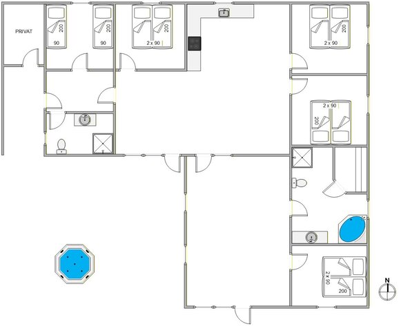 Ferienhaus B2618 in Humlegårdsvej 46, Bjerregård - Bild #13