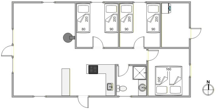 Ferienhaus B2662 in Plantagen 7, Bjerregård - Bild #5