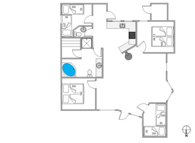 Ferienhaus B2723 in Humlegårdsvej 4 M, Bjerregård - Bild #13