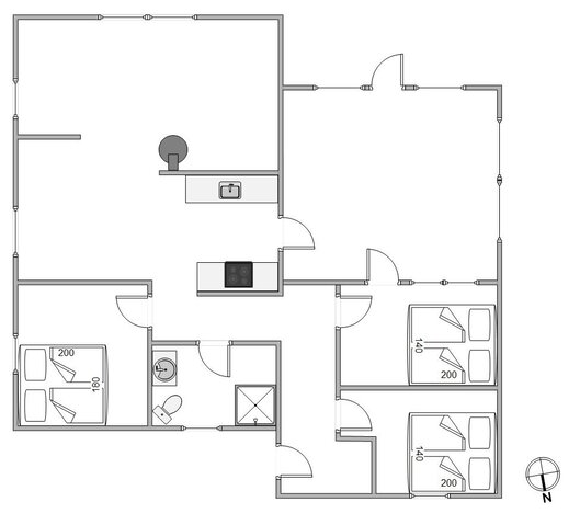 Ferienhaus B2807 in Dortheasvej 25, Bjerregård - Bild #13