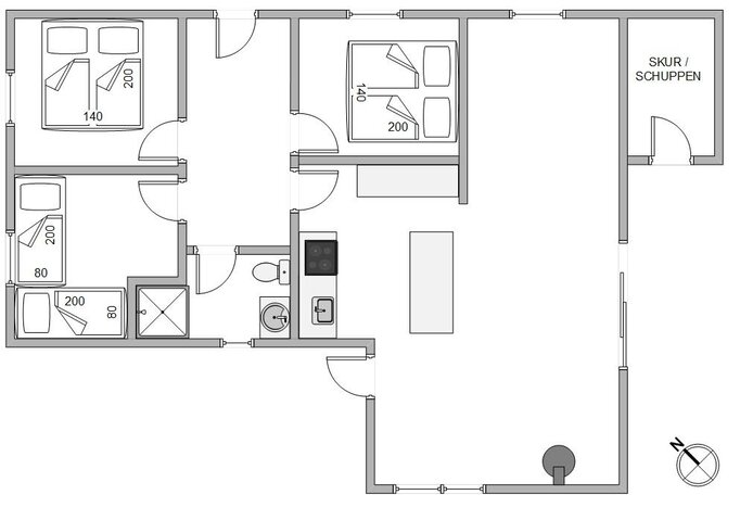 Ferienhaus B2842 in Bjerregårdsvej 448, Bjerregård - Bild #13
