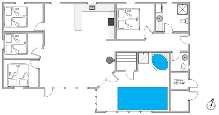 Ferienhaus B2847 in Bjerregårdsvej 95, Bjerregård - Bild #13