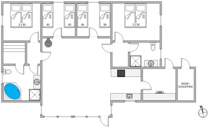 Ferienhaus B2850 in Bjerregårdsvej 44, Bjerregård - Bild #13