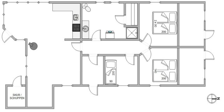 Ferienhaus B2853 in Dortheasvej 62, Bjerregård - Bild #13