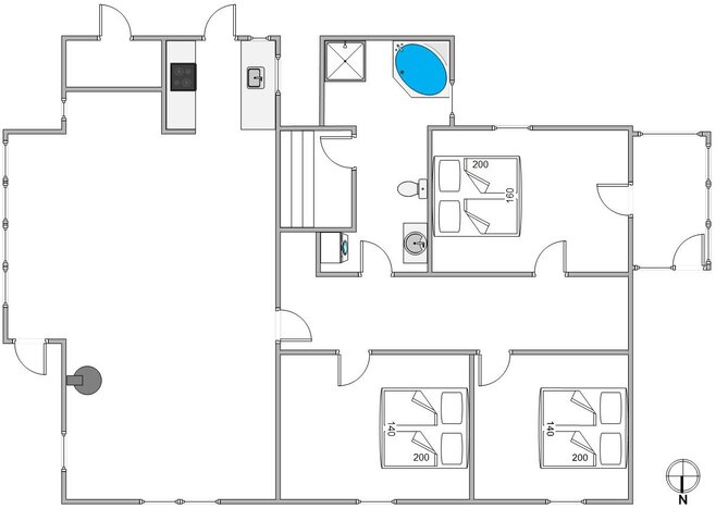 Sommerhus B2858 på Julianevej 71, Bjerregård - Billede #13