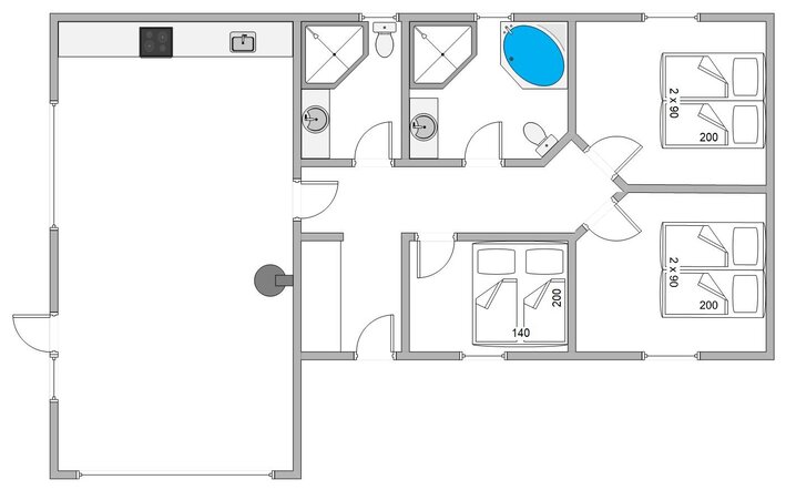 Sommerhus B2866 på Blåbærheden 12, Bjerregård - Billede #13