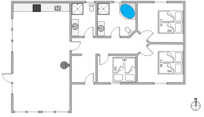 Ferienhaus B2866 in Blåbærheden 12, Bjerregård - Bild #13
