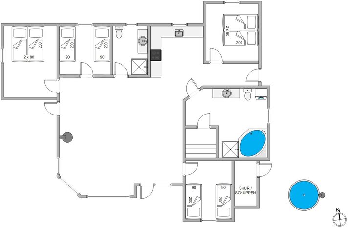 Ferienhaus B2870 in Bjerregårdsvej 385, Bjerregård - Bild #13