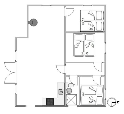 Sommerhus B2880 på Bjerregårdsvej 434, Bjerregård - Billede #13