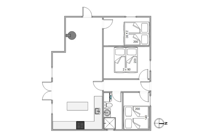Sommerhus B2880 på Bjerregårdsvej 434, Bjerregård - Billede #13