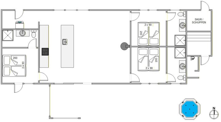 Ferienhaus BB1137 in Plantagen 8, Bjerregård - Bild #13