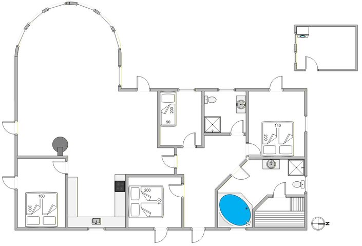 Holiday home C3209 at Havvej 23, Skodbjerge - Picture #13