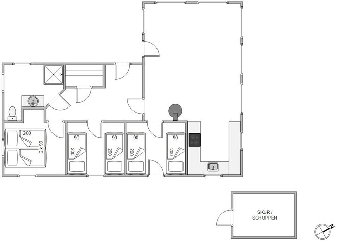 Ferienhaus C3895 in Sommervej 48, Skodbjerge - Bild #13