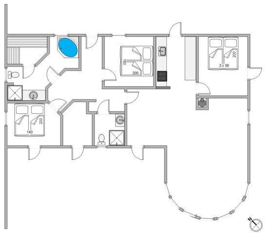 Ferienhaus D3179 in Tornbjerrevej 8, Haurvig - Bild #13