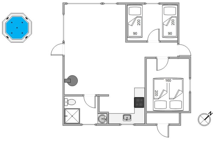 Ferienhaus D3280 in Riskrogvej 23, Haurvig - Bild #13