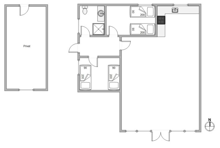 Ferienhaus D3322 in Vesterledvej 48, Haurvig - Bild #13