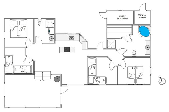 Ferienhaus D3483 in Kr Madsens Vej 15, Haurvig - Bild #13