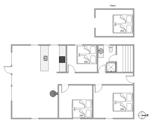 Ferienhaus D3631 in Riskrogvej 34, Haurvig - Bild #13