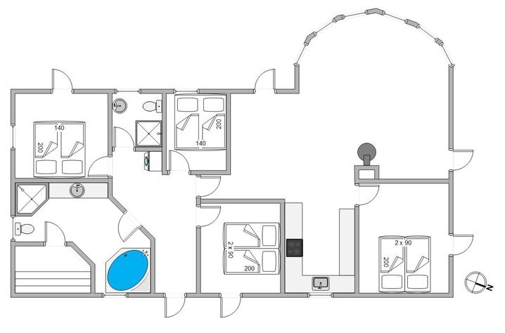 Ferienhaus D3694 in Riskrogvej 17, Haurvig - Bild #5