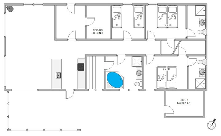 Ferienhaus D3702 in Riskrogvej 13, Haurvig - Bild #13