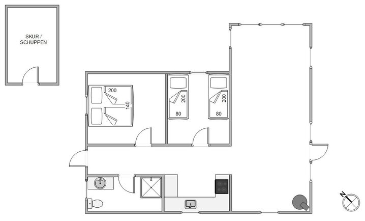 Ferienhaus D3766 in Riskrogvej 25, Haurvig - Bild #5