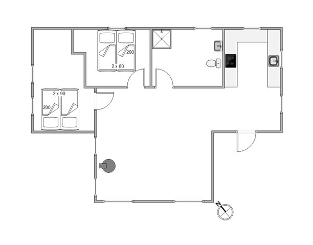 Ferienhaus D3854 in Kr Madsens Vej 17, Haurvig - Bild #13