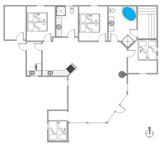 Ferienhaus D3922 in Tornbjerrevej 26, Haurvig - Bild #13