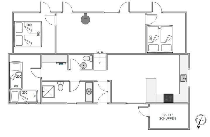 Ferienhaus D3978 in Vesterledvej 86, Haurvig - Bild #13